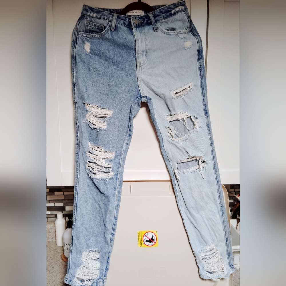 Flying Monkey ultra high rise taper jeans